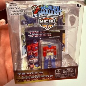 Super Impulse Transformers Optimus Prime Kids NIB World's Smallest Micro Figure